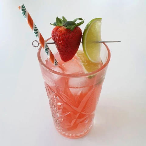 Strawberry Lime Soda